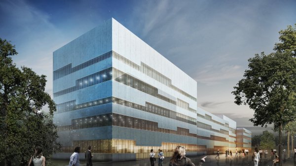 Visualisierung des Neubaus der Folkwang Universität der Künste