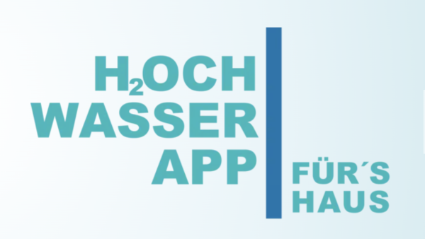 Logo mit dem Text "H2och Wasser App für's Haus"