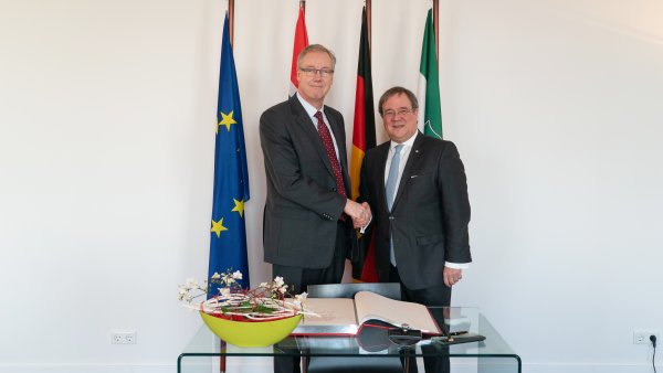 Ministerpräsident Laschet empfängt den Botschafter des Königreichs Norwegen