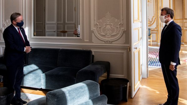 Treffen mit Emmanuel Macron