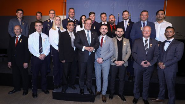 Rettungsmedaille des Landes Nordrhein-Westfalen an 