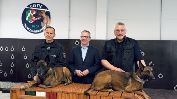 Bundesweit einmalig: Diensthunde des nordrhein-westfälischen Justizvollzugs erkennen neue psychoaktive Stoffe (NPS)