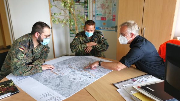 Bundeswehr unterstützt erneut bei der Beseitigung von Schäden in den besonders von der Unwetterkatastrophe betroffenen Kommunen in Nordrhein-Westfalen