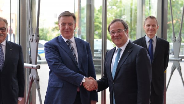 Ministerpräsident der Republik Lettland Māris Kučinskis besucht Nordrhein-Westfalen