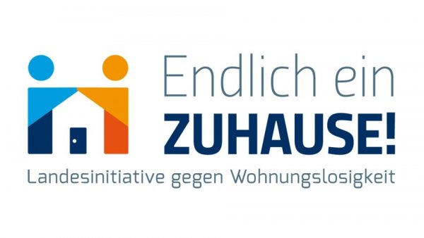 Logo Landesinitiative gegen Wohnungslosigkeit
