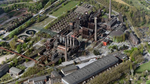 Das Hüttenwerk aus der Vogelperspektive