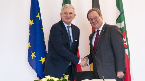 Ministerpräsident Laschet empfängt den Botschafter der Republik Italien, Pietro Benassi