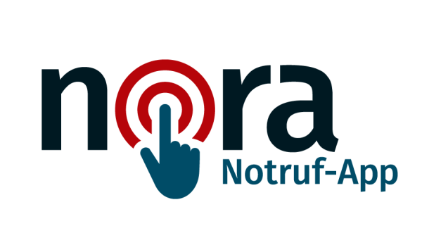 das Wort nora, der Finger einer Hand zeigt auf das o