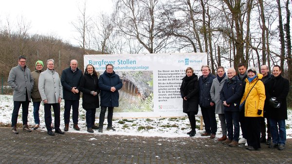 Minister Krischer und Ministerin Neubaur besuchen Burgfeyer Stollen in Mechernich