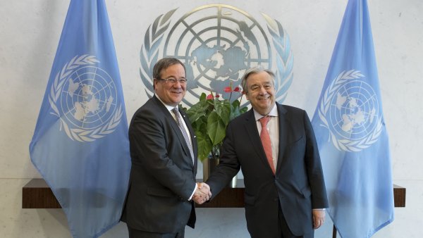 Ministerpräsident Armin Laschet trifft UN-Generalsekretär António Guterres 