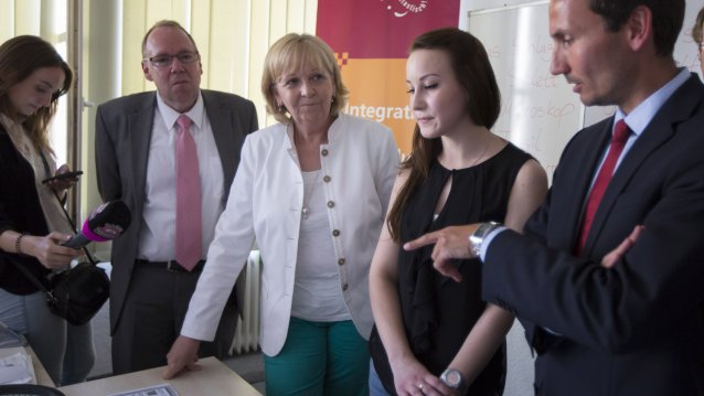Ministerpräsidentin Hannelore Kraft besucht das Kommunale Integrationszentrum in Hamm