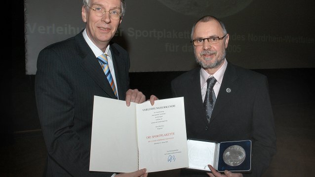 Innenminister verleiht Sportplaketten, Dirk Mays aus Wuppertal