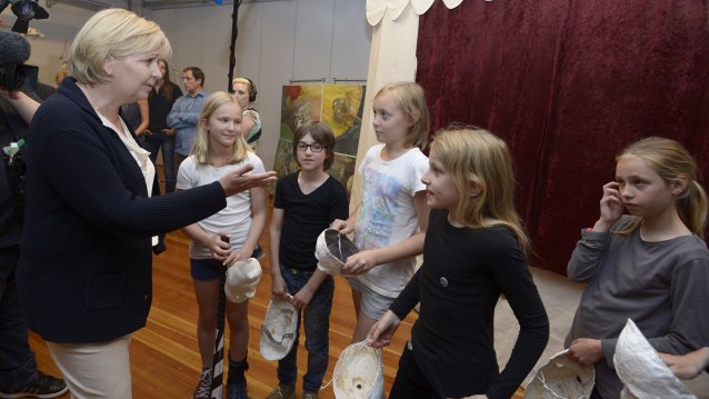 Kulturrucksack NRW: Besuch im Kulturzentrum Fabrik Heeder in Krefeld, 26.06.2014