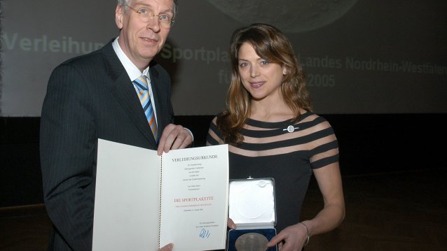 Innenminister verleiht Sportplaketten, Nadia Zülow aus Korschenbroich