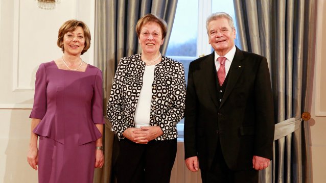 Dr. Angelica Schwall-Düren, Ministerin für Bundesangelegenheiten, auf Schloss Bellevue beim Bundespräsidenten, 10.01.2014