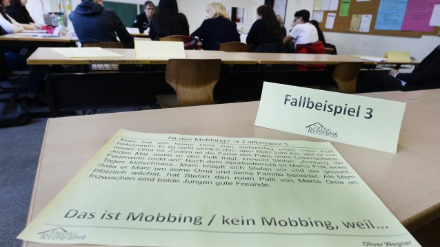 Erarbeitetes Fallbeispiel zum Thema Mobbing