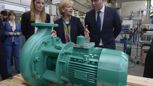 Ministerpräsidentin Hannelore Kraft besucht im Rahmen ihrer "Hidden Champions" Tour im Ruhrgebiet das Unternehmen WILO SE