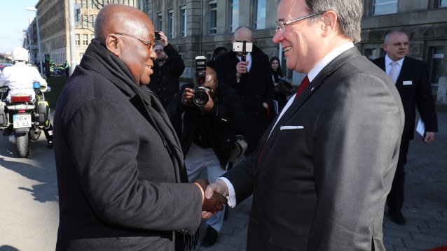 Ministerpräsident Laschet empfängt den Staatspräsidenten der Republik Ghana