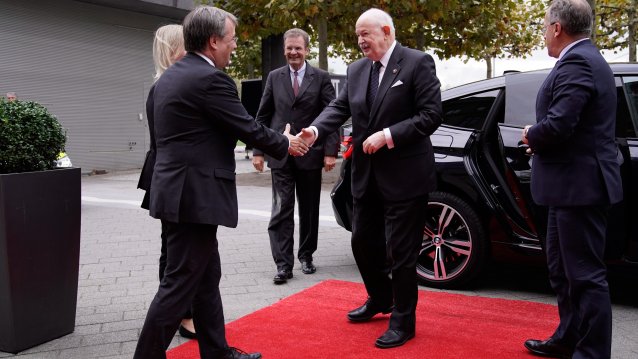 Ministerpräsident Laschet empfängt Fra‘ Giacomo Dalla Torre del Tempio di Sanguinetto, Staatsoberhaupt des Souveränen Malteserordens