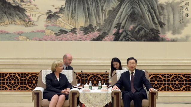 Ministerpräsidentin Hannelore Kraft trifft den Gouverneuer der Proviz Jiangsu, LI Xueyong in Nanjing