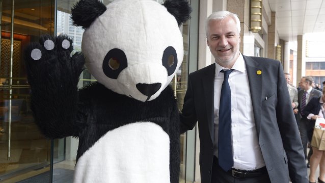 Begrüßung von Minister Duin in Sichuans Hauptstadt Chengdu