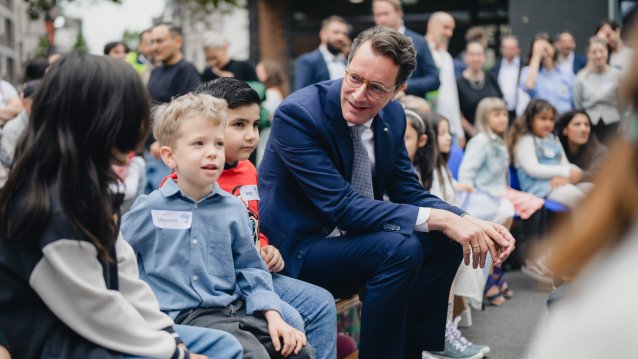 Teilnahme an der Einschulungsfeier an der GGS Mülheimer Freiheit / Rheinschule in Köln-Mülheim