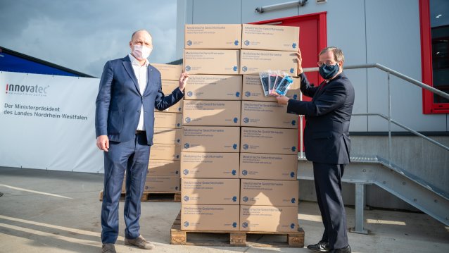 Besuchs des Unternehmens Innovatec Microfibre Technology GmbH & Co. KG in Troisdorf