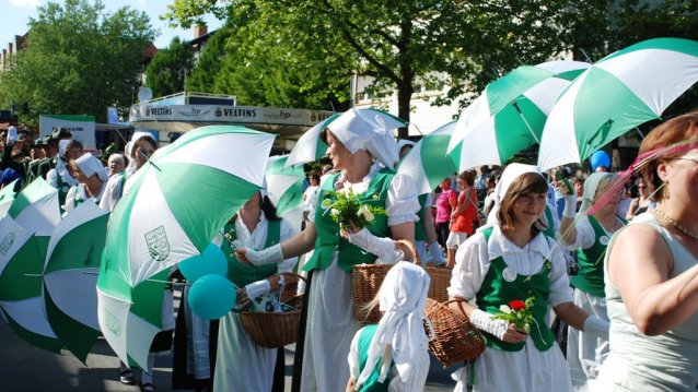 Die Festparade zum Nordrhein-Westfalen-Tag 2012