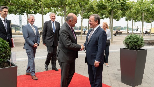 Ministerpräsident Armin Laschet empfängt Österreichs Nationalratspräsidenten, Wolfgang Sobotka