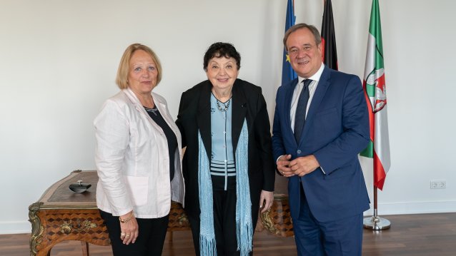 Ministerpräsident Armin Laschet trifft Shoah-Überlebende Inge Auerbacher