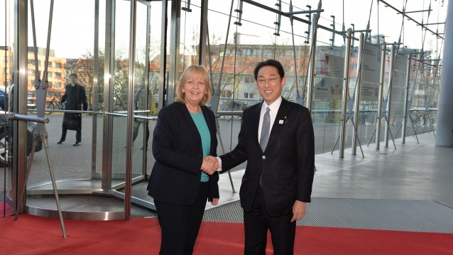 Ministerpräsidentin Kraft trifft den japanischen Außenminister Kishida