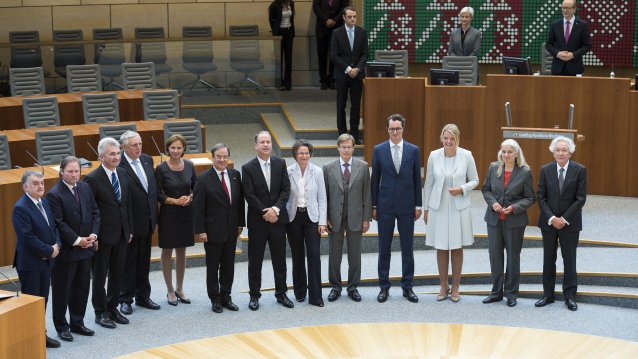 Vereidigung der neuen Ministerinnen und Minister 