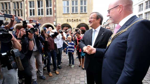 Erste Kabinettssitzung der neuen Landesregierung in Münster