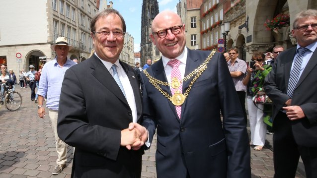 Erste Kabinettssitzung der neuen Landesregierung in Münster