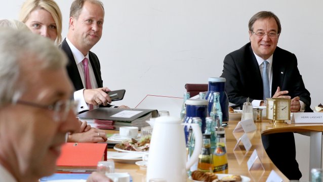 Erste Kabinettssitzung der neuen Landesregierung in Münster