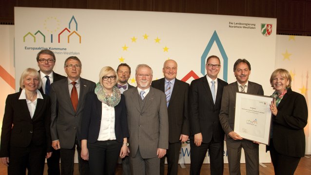 Europaaktive Kommunen aus NRW ausgezeichnet, 12.04.2013