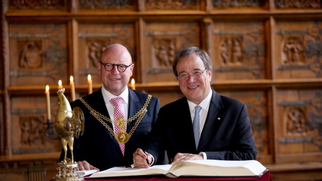 Erste Kabinettssitzung der neuen Landesregierung in Münster