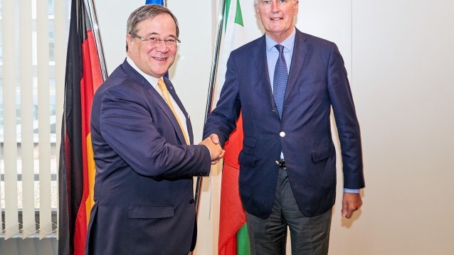Ministerpräsident Armin Laschet trifft Michel Barnier