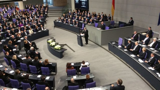 Ministerpräsidentin Hannelore Kraft bei Gedenkstunde im Bundestag