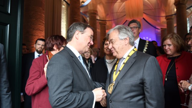 Internationaler Karlspreis an UN-Generalsekretär António Guterres