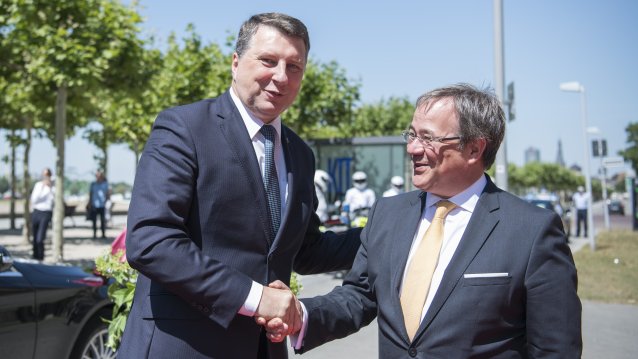 Besuch des Staatspräsidenten der Republik Lettland, Raimonds Vējonis