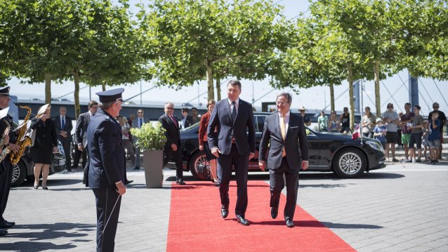 Besuch des Staatspräsidenten der Republik Lettland, Raimonds Vējonis