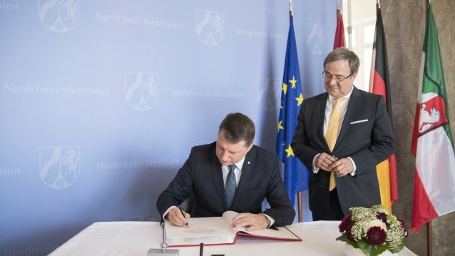 Besuch des Staatspräsidenten der Republik Lettland, Raimonds Vējonis