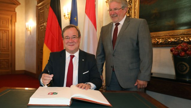 Ministerpräsident Armin Laschet besucht Luxemburg