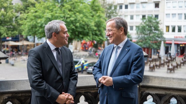 Ministerpräsident Laschet empfängt Präsidenten der französischen Region Hauts-de-France Xavier Bertrand