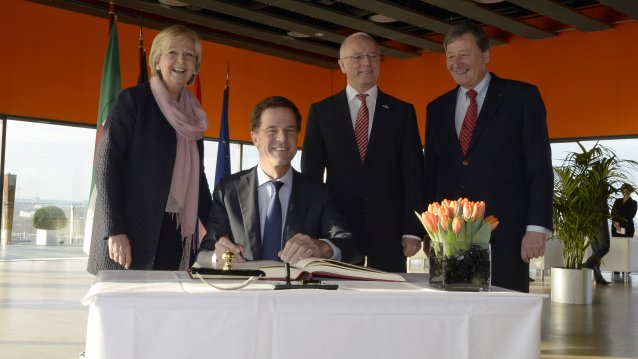 Niederländischer Ministerpräsident Mark Rutte zu Besuch in Nordrhein-Westfalen, 15.01.2014