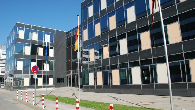 Vorderseite des Gebäudes des Ministerium für Schule und Weiterbildung