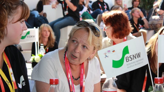 Ministerpräsidentin Hannelore Kraft zu Besuch bei den Paralympics 2012 in London, 08.09.2012