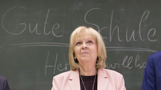 Ministerpräsidentin Hannelore Kraft besucht Schulzentrum Gerthe in Bochum 