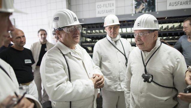 Ministerpräsident Armin Laschet unternimmt letzte Grubenfahrt mit Kumpeln in der Zeche Prosper-Haniel